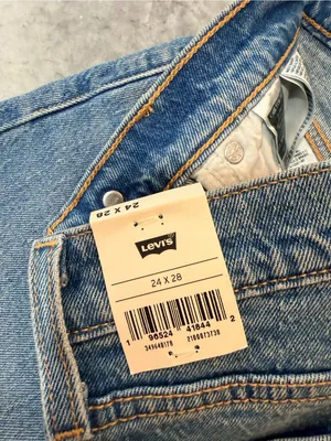 NWT Levi’s Size 24x28 Wedgie Straight Button Fly Jeans Classic Denim mid Rise thumbnail 9