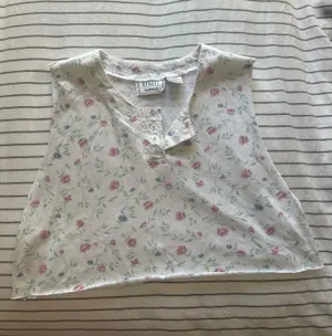 vintage floral tank White Size M thumbnail 2