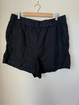 J. Crew Tropez short in linen Black Size XL thumbnail 2