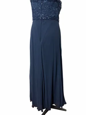 Tadashi Collection Beaded Chiffon Strapless Gown thumbnail 5