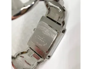 Studio silver tone women’s watch 24mm quartz cuff bracelet size 6.5” running thumbnail 7