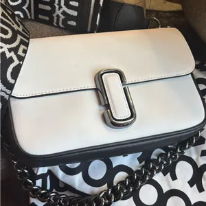 Marc Jacobs Authentic Bicolor leather magnetic flap 2 straps shoulder/Crosby thumbnail 1
