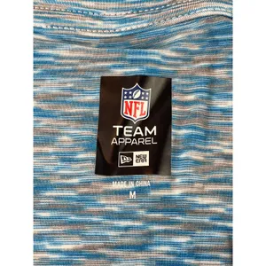 New Era NFL Team Apparel Womens Blue Heather Carolina Panthers Tee Shirt Size M thumbnail 3