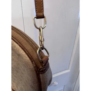 GUCCI Vintage Monogram GG Bag Made In ITALY Beige‎ Logo Crossbody AUTHENTIC thumbnail 6