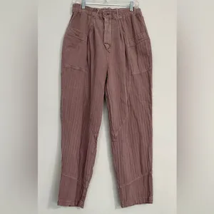 Free People Living in the City Seamed Pink Relaxed Pants thumbnail 6