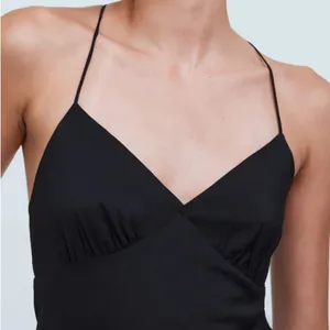 NWT MADEWELL The‎ Layton Midi Slip Dress Black size 00 thumbnail 2