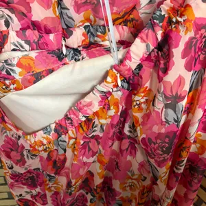 Julia Jordan Pink Floral Cutout Back Midi Dress Size 14‎ thumbnail 8