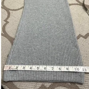 Gap CashSoft Wide Leg Ribbed Knit Pull-On Pants Light Grey Heather Medium NWT thumbnail 7