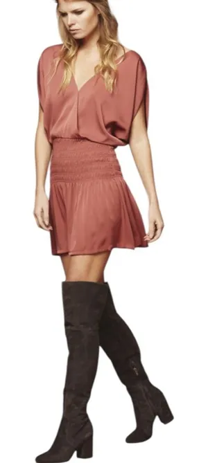 COSETTE Gabrielle silk dress rosewood sz M Garmentory‎ thumbnail 1