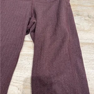 Gap High-Waisted Purple CozeCore Herringbone 7/8 Leggings Size Small thumbnail 2