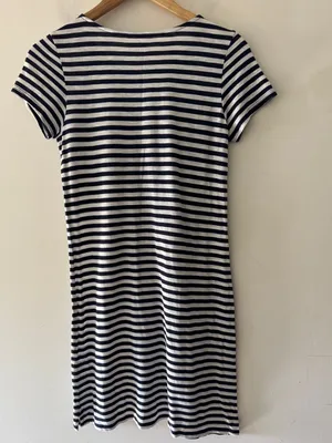 Vineyard Vines Blue and White Stripe‎ T Shirt Dress Pima Cotton Modal thumbnail 3
