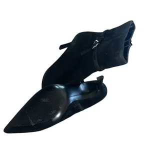NEW Layan Bootie Black Suede Bücke SZ-10 y2k Preppy thumbnail 7