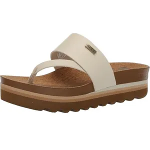 NEW Reef Cushion Sol Hi Platform Sandal Women's Size 9 Vintage Tan Vegan Leather thumbnail 3
