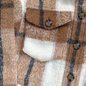 EUC AVEC Les Filles Plaid Shacket Size XS thumbnail 4