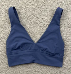Lululemon Align V Neck Sports Bra Pitch Blue Athletic Athleisure Women's 6 thumbnail 1