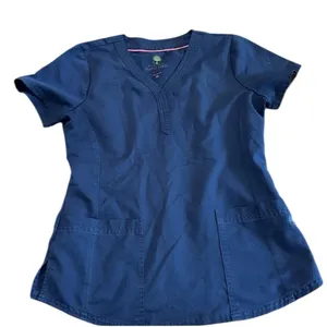 Healing Hands Navy Scrub top size small thumbnail 1