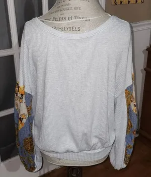 Free People Womens Casual Clash‎ Long Sleeve Shirt Top Small thumbnail 1