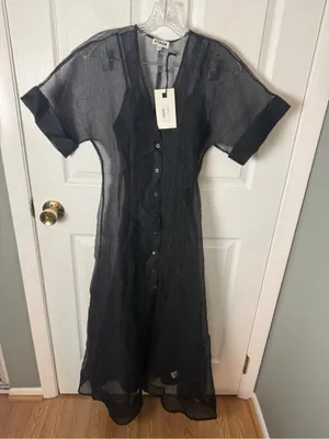 Staud Elle Dress in Black XS thumbnail 2