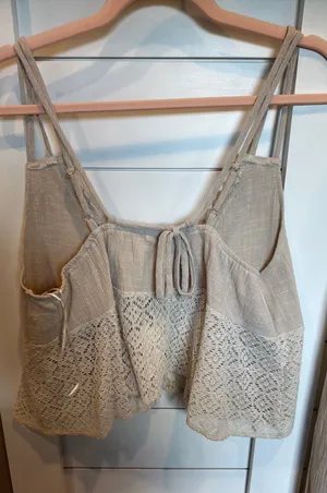 2 piece pant set Tan Size L top M pants thumbnail 2