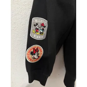 Disney Women Hoodie Sweater M Mickey Mouse Minnie Mouse Black Broken Zipper Y2K thumbnail 9