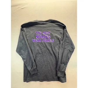 Jerzees Mount Union Nursing UMU Long Sleeve Shirt Charcoal Gray XL Collegiate thumbnail 6