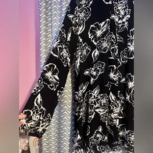 Free People | Swing Out Of It Black Floral Tunic Dress, size M thumbnail 5