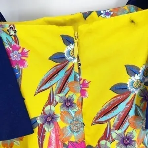 Anthropologie Maeve Yellow Floral Sleeveless Sunniva A-Line Dress •XS thumbnail 9