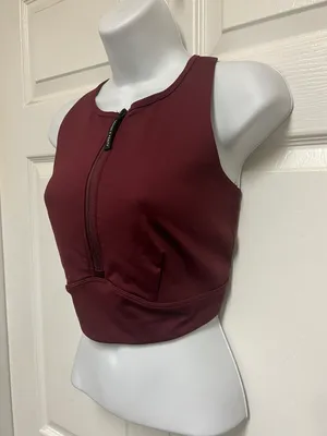 Savage X Fenty Locked & Lifted Half-Zip Medium-Impact Sports Bra thumbnail 6