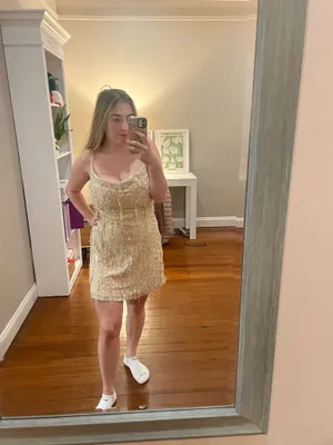 Gold Sequin Dress thumbnail 2