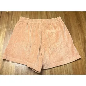 Aerie Velour Tan Pull-On Casual Loungewear Shorts Cotton Blend Size Small thumbnail 3