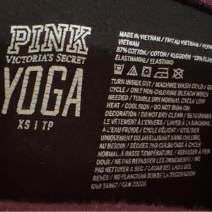 PINK Victoria's Secret | EUC Black with Plum Waistband Jogger Sweatpants (sz XS) thumbnail 10