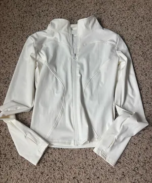 amazon workout zip up White thumbnail 1