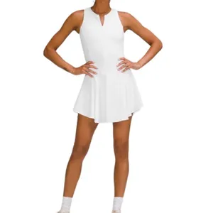 Lululemon Everlux Short-Lined 6” Inseam Tennis Tank Top Dress White Size 6 skort thumbnail 7