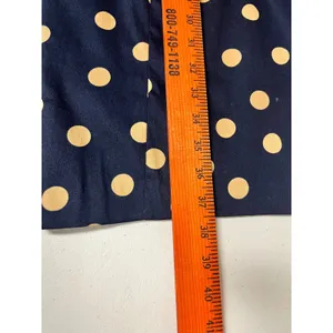 ANNE KLEIN Polka Dot Sheath Dress Womens 12 Navy Blue Tan Sleeveless Pockets thumbnail 8