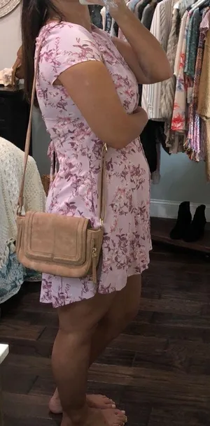 Bloggers favorite tan vegan boho crossbody bag thumbnail 1