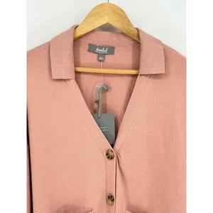 NWT Marled Reunited Clothing Cardigan‎ Sweater Dusty Rose Button Down Large thumbnail 4