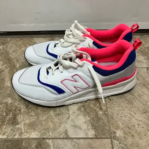 New Balance 997H Sneakers white pink and blue color thumbnail 3