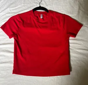 Fabletics Bold Red Crewneck Short Sleeve Tee thumbnail 1