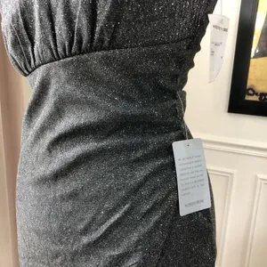 Max & Ash Dress Black Silver Glitter NWT M L thumbnail 10