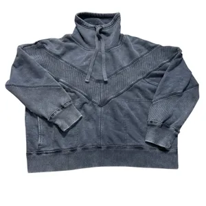 FP Movement by Free People Ivy League Washed Gray Black Pullover Medium Sweater thumbnail 2