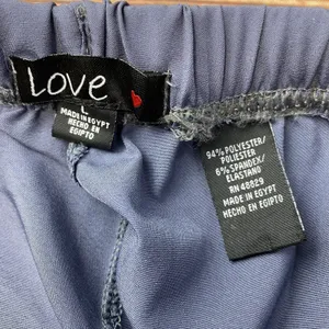 Love Women’s Gray Large Scrub Pants Solid Medical Uniform Drawstringa thumbnail 6