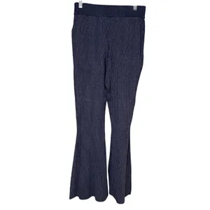 Anthropologie Pilcro‎ Sweater Knit Pants Flared Pull On Indigo Blue Size Small thumbnail 5