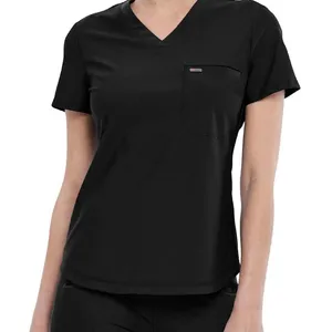 Cherokee Infinity Scrub Top Black thumbnail 1