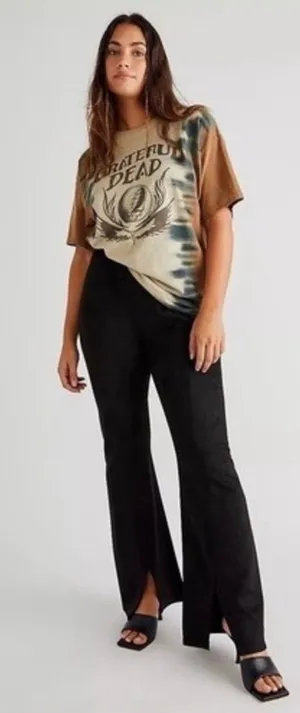 Free People Real Deal Vegan CRVY Suede Flare thumbnail 1