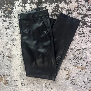 Zara Black Leather Pants thumbnail 2