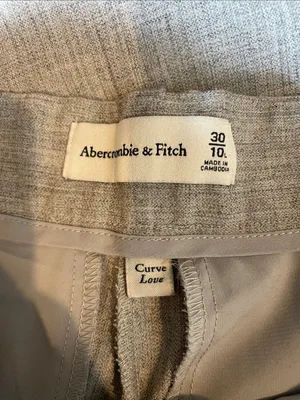 ABERCROMBIE & FITCH Curve Love A&F Sloane Tailored Wide Leg Pant Size 30 | 10L thumbnail 10