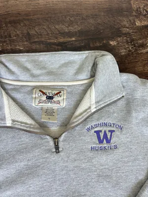 Vintage Quarter Zip Gray Size L thumbnail 2