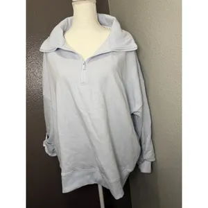 PINK by Victoria’s Secret Pullover Sweatshirt Size 2XL XXL Powder Baby Blue NWT thumbnail 7