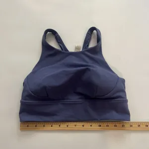 Size 10 Lululemon Wunder Train Longline Bra *Medium Support, C/D Cup Water Drop thumbnail 3