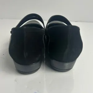 Clarks Artisan Black Leather Double Strap Mary Jane Wedge Pumps 87415 9M thumbnail 10